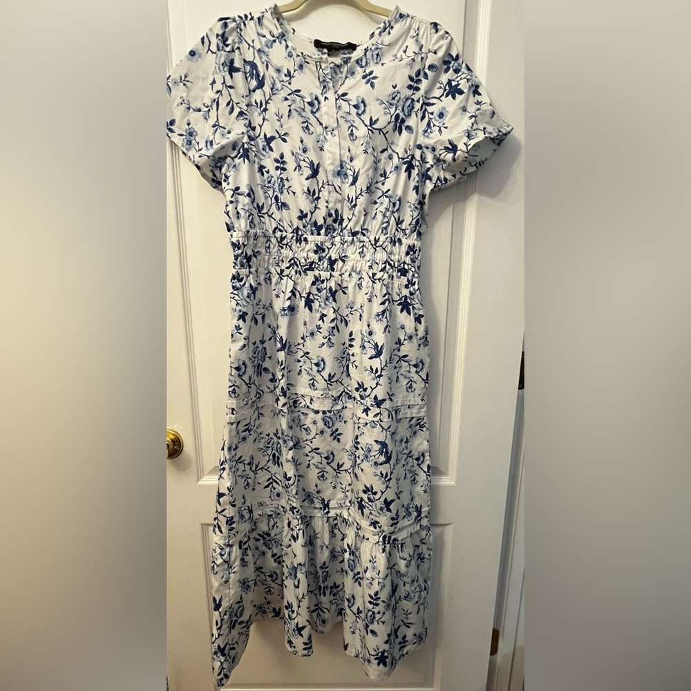 French Connection 100% Cotton Floral Maxi Dress
